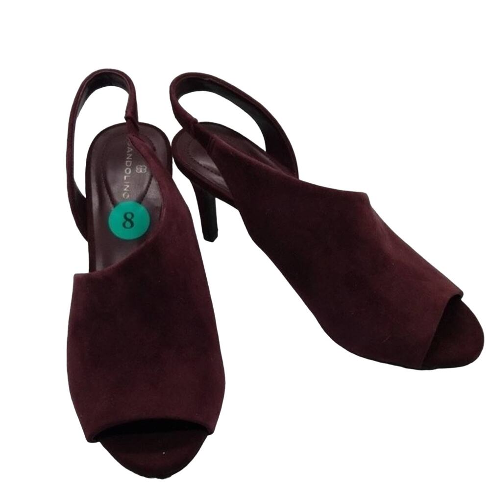 New Bandolino Eggplant Faux Suede Heels